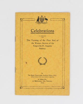 Item #113997 Celebrations in connection with the Turning of the First Sod of the Western Section...