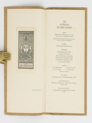 The Australian Ex Libris Society. Year Book 1934
