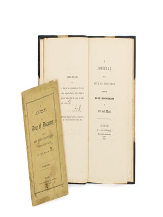 Item #114069 A Journal of a Tour of Discovery across the Blue Mountains. Gregory BLAXLAND
