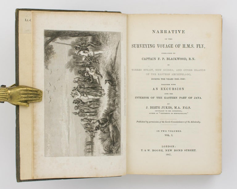 Item #114094 Narrative of the Surveying Voyage of HMS 'Fly', commanded by Captain F.P. Blackwood RN in Torres Strait, New Guinea, and other Islands of the Eastern Archipelago, during the years 1842-1846. Together with an Excursion into the Eastern Part of Java. Joseph Beete JUKES.