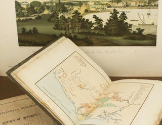The Present Picture of New South Wales; illustrated with Four Large Coloured Views, from Drawings taken on the Spot, of Sydney, the Seat of Government, with a Plan of the Colony, taken from actual Survey by Public Authority ... with Hints for the Further Improvement of the Settlement