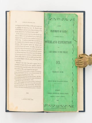 A Brief Statement of Facts in Connexion with an Overland Expedition from Lake George to Port Phillip, in 1824