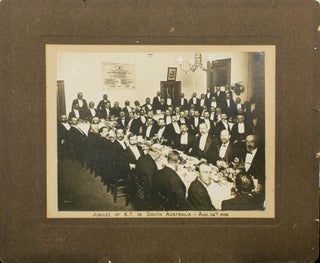 Item #114190 'Jubilee of K[nights] T[emplar] in South Australia - Aug. 24th 1908' (caption on a...