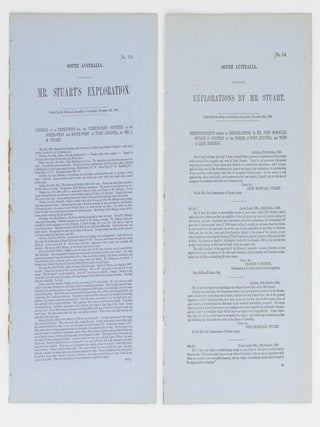 Item #114206 Mr Stuart's Exploration in South Australia ... Journal of an Expedition into the...