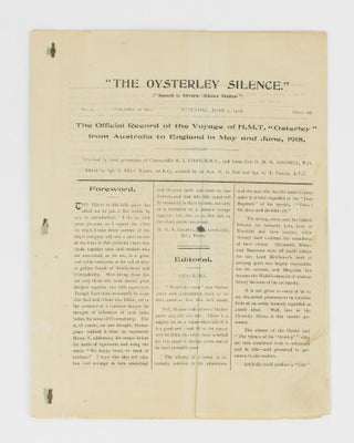 Item #114353 'The Oysterley Silence'. The Official Record of the Voyage of the H.M.T. 'Osterley'...