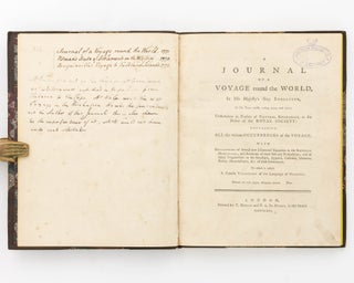 Item #114364 A Journal of a Voyage round the World in His Majesty's Ship 'Endeavour' in the Years...