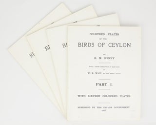 Item #114403 Coloured Plates of the Birds of Ceylon. With a Short Description of Each Bird by...
