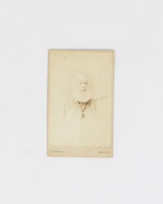 Item #114600 An original albumen paper carte de visite portrait photograph of the pioneering...