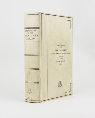 Item #114603 Catalogue of the York Gate Library formed by Mr S. William Silver. An Index to the...