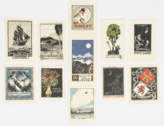 Item #114696 A collection comprising 11 of the 12 bookplates featured in Harry Muir's 'The...