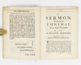 A Sermon preached at the Funeral of the Right Honourable the Lady Margaret Mainard, at Little Easton in Essex, on the 30th of June, 1682