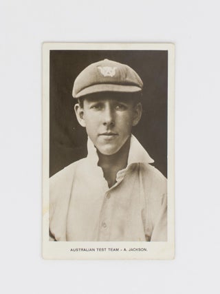 Item #114854 A vintage postcard-format portrait photograph inscribed in ink on the verso 'To...