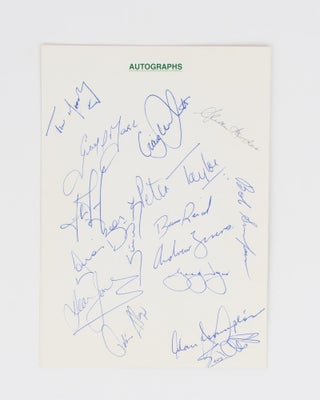 Australian Cricket Board. Dinner to honor Australia, the 1987 World Cup Champions. Parkroyal, Brisbane - December 1, 1987 [cover title]