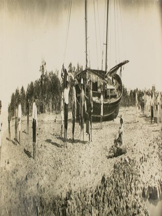Item #114875 Two vintage photographs relating to the pioneering Italy-Australia-Italy flight of...