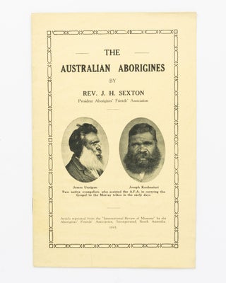 Item #114889 The Aborigines of Australia. Article reprinted from the 'International Review of...