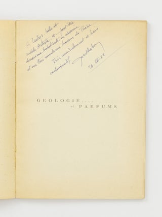G&eacute;ologie et .... Parfums