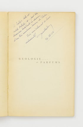 Géologie et .... Parfums