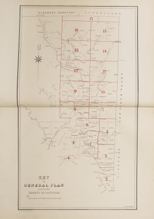 Plan of the Southern Portion of the Province of South Australia as divided into Counties and Hundreds, showing the most Important Settlements, Post Towns, Telegraph Stations, Main Roads, Railways &c. Compiled from Official Documents in the Office of the Surveyor General