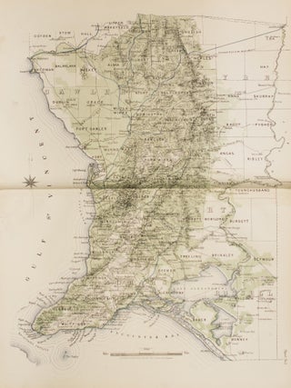 Plan of the Southern Portion of the Province of South Australia as divided into Counties and Hundreds, showing the most Important Settlements, Post Towns, Telegraph Stations, Main Roads, Railways &c. Compiled from Official Documents in the Office of the Surveyor General