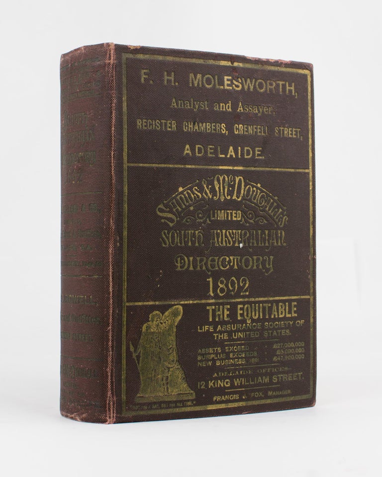 Item #115130 Sands & McDougall's (Limited) South Australian Directory for 1892, with which is incorporated Boothby's South Australian Directory