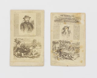 Item #115265 Two cartes de visite reproducing pages from the Adelaide edition of the 'Illustrated...