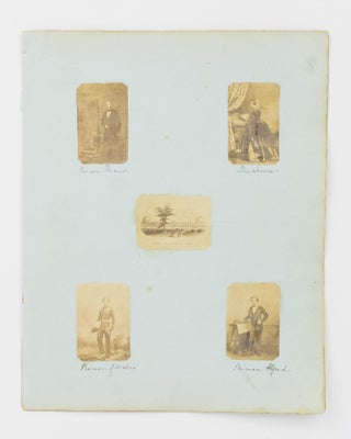 Item #115315 Four small vintage portrait photographs of Queen Victoria, her husband Albert,...