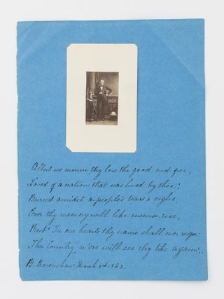 Item #115316 A small vintage portrait photograph of Albert, Prince Consort (1819 - 14 December...