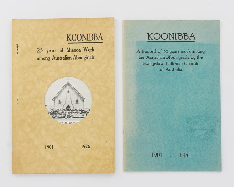 Item #115338 Koonibba Jubilee Booklet, 1901-1926. [Koonibba. 25 Years of Mission Work among Australian Aboriginals, 1901-1926 (cover title)]. Koonibba.