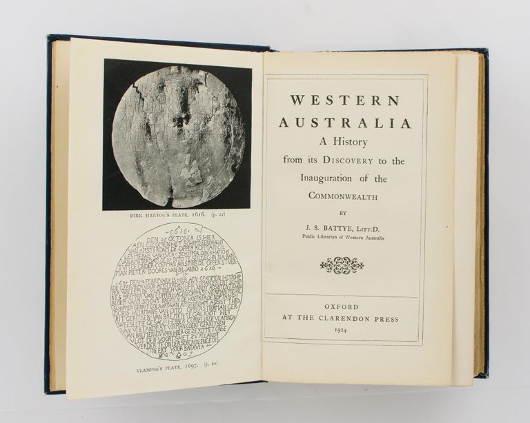 Item #115384 Western Australia. A History from its Discovery to the Inauguration of the Commonwealth. J. S. BATTYE.