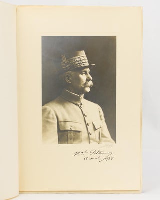 Item #115564 A portrait photograph signed by Marshal Pétain ('Mal Pétain'). Marshal Philippe...