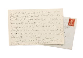 Item #115592 An autograph letter signed 'Marcel' to Maria Madrazo, sister of composer Reynaldo...