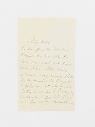An autograph letter signed 'Marcel' to Maria Madrazo, sister of composer Reynaldo Hahn, Proust's intimate friend and sometime lover