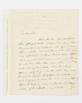 Item #115627 An autograph letter signed by Spencer Perceval, thanking the addressee for a note of...
