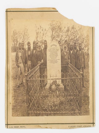 Item #115751 A vintage full-plate albumen paper photograph of a group of fourteen Ngarrindjeri...
