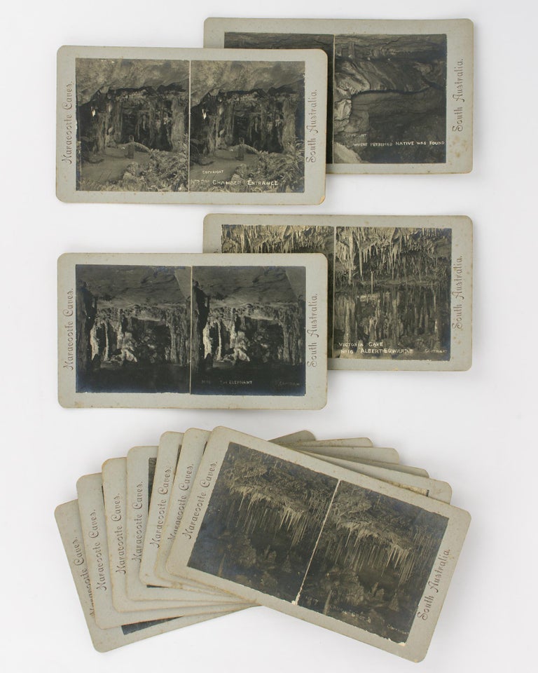 Item #115811 A series of 19 stereographs of the Naracoorte Caves in the south-east of South Australia. Naracoorte Caves.