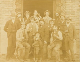 Item #115842 A vintage photograph of staff at Chateau Tanunda Winery in the Barossa Valley, South...