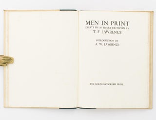 Men in Print. Essays in Literary Criticism. Introduction by A.W. Lawrence