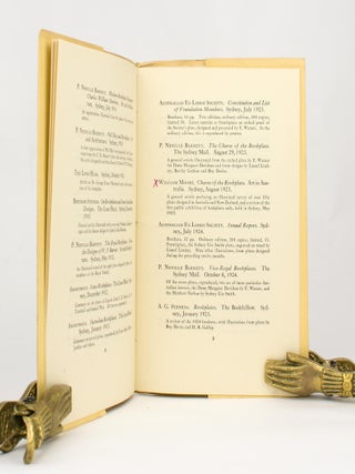 A Checklist of Ex Libris Literature published in Australia