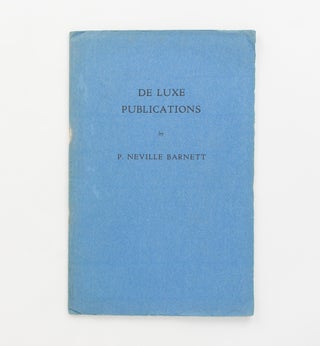 Item #116490 De Luxe Publications [cover title]. Bookplates, P. Neville BARNETT