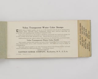 Velox Transparent Water Color [sic] Stamps. Manufactured by Eastman Kodak Co...