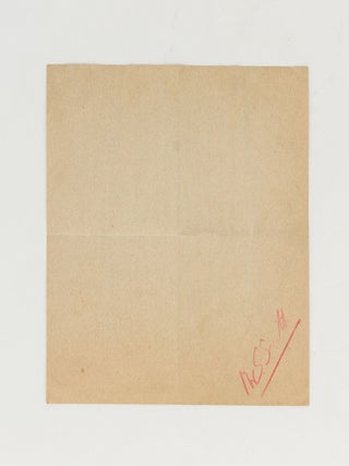 An autograph letter signed (as T.E. Shaw) to 'Dear Bordewich', relating to 'boats for the RAF'