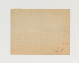 An autograph letter signed (as T.E. Shaw) to 'Dear Bordewich', relating to 'boats for the RAF'