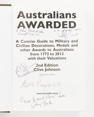 Item #116573 Australians Awarded. A Concise Guide to Military and Civilian Decorations, Medals...