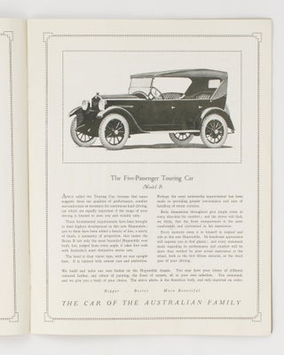 The New Hupmobile Series R... The Car of the Australian Family [The New Hupmobile. Still Greater Value (cover title)]
