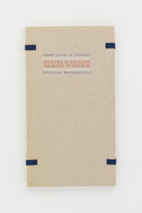 Smiling in English, Smoking in French. A Journal [of travel poems]