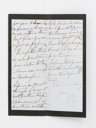 A collection of five autograph letters signed by Queen Victoria ('VR') to Miss Sarah Anne Hildyard, governess to the royal children and a confidante of the Queen