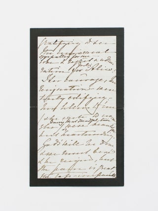 A collection of five autograph letters signed by Queen Victoria ('VR') to Miss Sarah Anne Hildyard, governess to the royal children and a confidante of the Queen