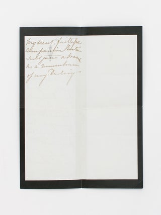 A collection of five autograph letters signed by Queen Victoria ('VR') to Miss Sarah Anne Hildyard, governess to the royal children and a confidante of the Queen