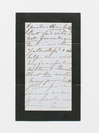 A collection of five autograph letters signed by Queen Victoria ('VR') to Miss Sarah Anne Hildyard, governess to the royal children and a confidante of the Queen