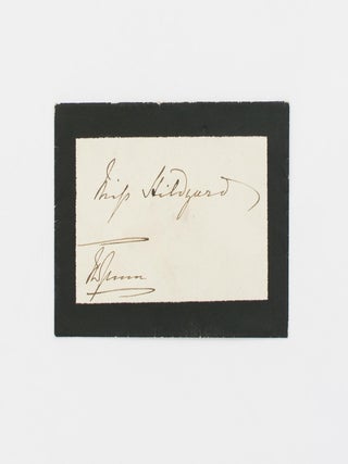 A collection of five autograph letters signed by Queen Victoria ('VR') to Miss Sarah Anne Hildyard, governess to the royal children and a confidante of the Queen